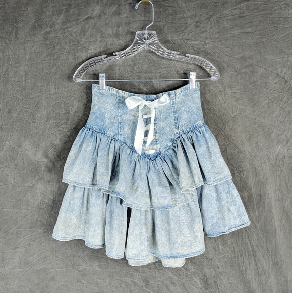 denim skirt 1980s
